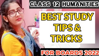 Class 12 humanitiesStudy Tips and Tricks for BoardsClass 12 Humanities Best Tips for all Students [upl. by Ardnekan439]