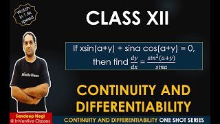 ONE SHOT DIFFERENTIATION CLASS 12 IMPORTANT QUESTIONS  Differentiation Previous Year questions PYQs [upl. by Asinet]