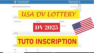 comment sinscrire à la dv loterie 2025  Tuto inscription [upl. by Barcroft443]