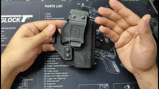 Tulster Glock holster review lockedandlocked firearmtraining 9mmluger [upl. by Eicram]