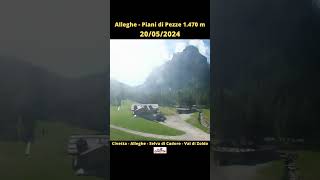 Civetta  Alleghe  Selva di Cadore  Val di Zoldo ⏩ Timelapse 100 jours [upl. by Pani535]