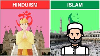 Islam Vs Hinduism Religion Comparison 2024 religion islam hinduism [upl. by Anthia]