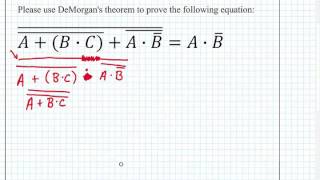 ECE 100 05 DeMorgans Theorem Example [upl. by Srednas]