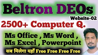 Beltron CBT Mock Test Link  2500 Free Question Free Website beltron deo bhardwajnagesh [upl. by Elleirda572]