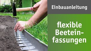 Flexible Beeteinfassungen – Einbauanleitung 🌿🌼 [upl. by Akirat819]