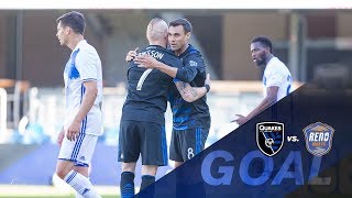 GOAL Magnus Eriksson scores his first goal of preseason against Reno 1868 FC [upl. by Leirrad]