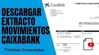 ✅Cómo DESCARGAR EXTRACTO de MOVIMIENTOS en CaixaBank 2024 [upl. by Hsirrehc]