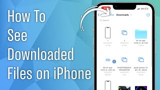 How to Find Downloaded Files on iPhone [upl. by Aneet]