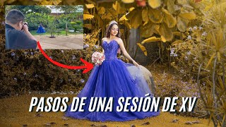 ¿Como hacer una SESIÓN de quinceañera en jardín [upl. by Enomor]