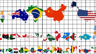 Country Size Comparison [upl. by Cestar]