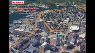 Shipyard Old Port Half Marathon amp 5K 2023 fly over the race path [upl. by Melton]