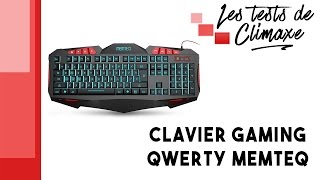 Test dun clavier Qwerty gaming Memteq [upl. by Odrarej]