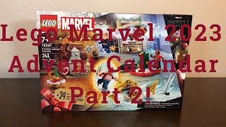 Lego Marvel Advent Calendar Part 2 Days 712 [upl. by Stiles796]