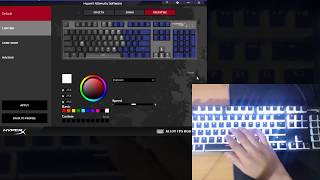 HyperX Alloy FPS RGB Gaming Keyboard  Ngenuity software Demo [upl. by Enuj]