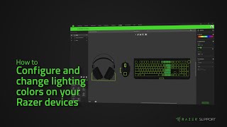 How to configure and change lighting colors on your Razer devices [upl. by Adieno691]