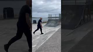 Tenby Skate Park was a great place to get some creative outdoor training in Parkour Freerunning [upl. by Tito]