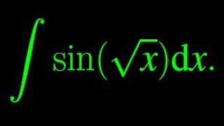 Integral of sinsqrtx using usubstitution and integration by parts method [upl. by Atterehs670]