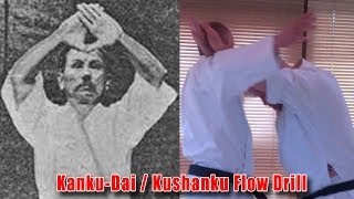 Practical Kata Bunkai Flow drill for the first quarter of KankuDai  Kushanku  Kosokun [upl. by Ogaitnas]