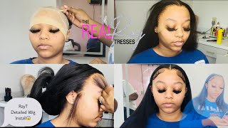 Easy MELTED Frontal Wig Install DETAILED TIPS amp TRICKS FOR BEGINNERS [upl. by Ylsew527]