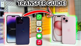 2023 GUIDE  How to Transfer ALL your iPhone Apps and Data to a New iPhone  SO EASY [upl. by Abbi]