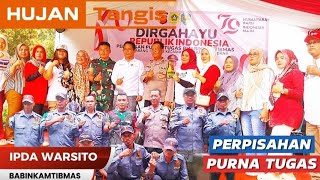 IPDA WARSITO BABINKAMTIBMAS DESA KARANG TENGAH PURNA TUGASPERPISAHAN TERMEWAH [upl. by Cida]