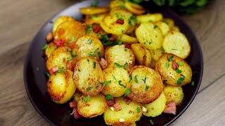 Rezept für leckere Bratkartoffeln auf rustikale Art Schnelles und einfaches Abendessen [upl. by Fondea]