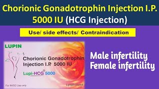 LupiHCG 5000 IU injection  Chorionic Gonadotrophin Injection IP 5000 IU Use [upl. by Madra]