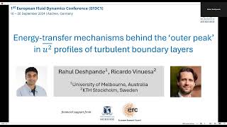 Energy transfer in turbulent boundary layers [upl. by Thevenot]