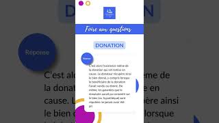 Donation et clause de retour conventionnel [upl. by Tri]