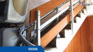 Silla salvaescaleras SOCIUS  Válida sin barreras [upl. by Crutcher14]