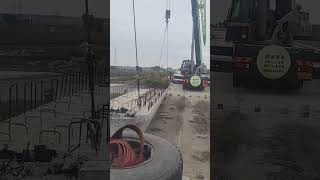 Reinforced concrete bridge installation process [upl. by Nylyaj]