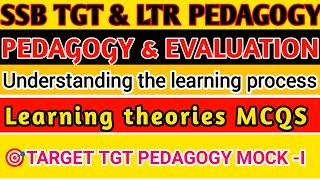 🎯JT SSB TGT OSSTET OTETLTRCTET pedagogy  learning theories MCQSstrategy for all TET [upl. by Macdonell]