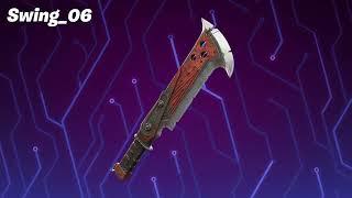 Fortnite  quotButcher Cleaverquot Pickaxe Sounds [upl. by Friedlander]