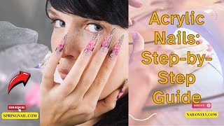 How to Apply Acrylic Nails on Yourself [upl. by Nnyla]