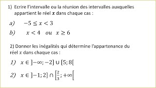 Maths tronc commun sciences ordre dans R exercice valeur absolue الجدع المشترك العلمي والتكنولوجيet [upl. by Oswal]