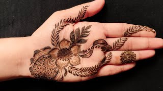 Front Hand Mehendi Design With Multiple Elements  Art Of Mehendi [upl. by Mccreary]