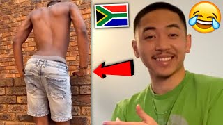 Umlando Dance Challenge is CRAZY 😂🇿🇦 AMERICAN REACTION Compilation South African Amapiano [upl. by Conall]