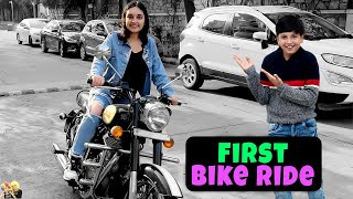 FIRST BIKE RIDE  Jaipur Travel vlog with family  Cousins Home  Aayu and Pihu Show [upl. by Nnahs]