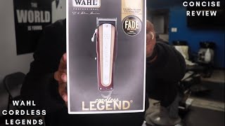 Wahl Legends CordlessCONCISE REVIEW [upl. by Arateehc]