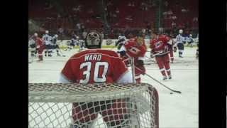 Carolina Hurricanes warmups from ice level [upl. by Teteak]