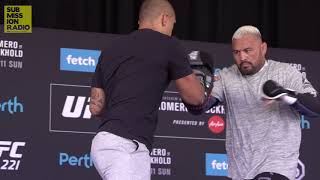 UFC 221 Mark Hunt Open Workout [upl. by Noiraa]