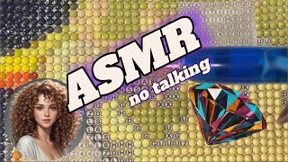 ASMR no talking  My first long video  Enjoy this long video of ASMR diamond painting in real time [upl. by Notreb964]