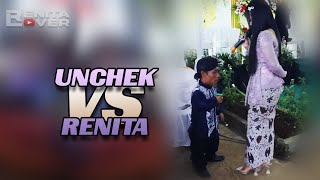 Unchek Vs Renita renitalover musikcover guyonan dagelan [upl. by Drusi]