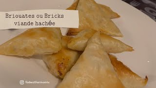 BriouatesBricks Viande hachée et fromage by Thermomix [upl. by Atined]