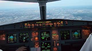 Air Canada a319 cockpit landing in Toronto [upl. by Stanhope870]