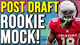 Updated 2024 Dynasty Rookie Mock Draft Post NFL Draft [upl. by Evelin]