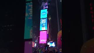 タイムズスクエア カウントダウン 2019 times square countdown ニューヨーク 时代广场倒计时 [upl. by Otsirc]