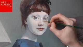 How to paint a realistic portrait  oil painting techniques [upl. by Elianore]