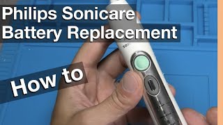 Battery Replacement on Electric Toothbrush Philips Sonicare How to in 4K [upl. by Caputo]