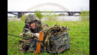 Militairen verlaten Nijmegen na geslaagde aanval [upl. by Yeleak]